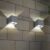 1 x Kubus LED wandlamp – voor binnen en buiten – verstelbare lichtstraal 120° naar boven en beneden – 6 Watt – 4000 k – grijs met natuurlijk wit licht