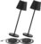 2 stuks – Tafellamp – Met Oplaadstation – Aluminium – Bureaulamp – Oplaadbaar – Waterdicht – Dimbaar – 38CM – Zwart