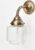 Art Deco Trade – Wandlamp Getrapte Cilinder Small Helder Curve Brons
