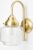 Art Deco Trade – Wandlamp Getrapte Cilinder Small Helder Meander Messing