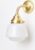 Art Deco Trade – Wandlamp High Button Curve Messing