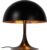 Atmooz – Tafellamp Braga – Slaapkamer / Woonkamer – Industrieel – Zwarte Buitenkant – Gouden Binnenkant – Hoogte 28cm – Metaal