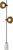 Atmooz – Vloerlamp Igor – E27 – zwart – Staande Lamp – Stalamp – Woonkamer – Hoogte 170cm – Metaal