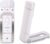 AXIMO Leeslamp Wit – Oplaadbare boeklamp USB – USB Oplaadbare Klemlamp – 5 helderheidsniveaus – Dimbaar – 3 lichtstanden wit, natuurlijk en warm wit licht – Draagbare leeslampje…