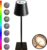 AXIMO Oplaadbare Tafellamp – RGB – Zwart – H36cm – LED – Bureaulamp – Tafellamp – Snoerloos – Verplaatsbaar – Duurzaam – Voor binnen en buiten – Dimbaar – USB oplaadbaar