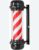 Barberpole/barberpaal/kapperspaal, lamp