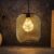 Batterij-aangedreven hanglamp met 6 uur tijdfunctie, 21,5 cm hoog, metalen rooster, batterijlantaarns met led-gloeilamp voor huis, woonkamer, tuin, binnenplaats, terras, muur,…