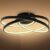 B.K.Licht – Plafondlamp LED Ringen – zwart – l: 39cm – 3.000 K – 35W