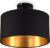B.K.Licht – Zwart Gouden Plafondlamp – Ø30cm – decoratief – ronde plafonniére – met E27 fitting – excl. lichtbron