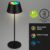 Briloner Leuchten KIKI Oplaadbare batterij RGB LED tafellamp 2,6W 4-level dimmer touch 2600mAh oplaadbare batterij zwart