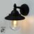 Buitenlamp met sensor dag en nacht – Wandlamp buiten – Lantaarn Digne – Zwart – IP44 + E27 LED dag-nacht sensorlamp – 4.2 watt – 2100K extra warm wit