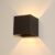 Goliving lamp – Wandlamp zwart binnen en buiten – Kubuslamp industrieel – Buitenlamp – Waterdichte LED-verlichting – Energiezuinig en roestvrij – 10x10x10 cm