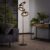 Landelijke vloerlamp Hover | 3 lichts | charcoal | grijs | zwart | 155 cm hoog | staande lamp / woonkamer lamp | modern / sfeervol design