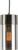 Leitmotiv Hanglamp Lax 24,5 Cm Staal/glas 40w Grijs
