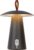 Lucide LA DONNA – Oplaadbare Tafellamp Binnen/Buiten – Accu/Batterij – Ø 19,7 cm – LED Dimb. – 1x2W 2700K – IP54 – 3 StepDim – Antraciet