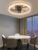 LuxiLamps – Ventilator Lamp – Plafondventilator Goud – Met Dimmer – 6 Standen Ventilator – Keuken Lamp – Woonkamerlamp – Moderne lamp