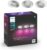 Philips Hue Xamento inbouwspot – White and Colour Ambiance – GU10 – Zilver – IP44 – 3 spot – Bluetooth