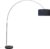 QAZQA Booglamp XXL – Moderne Staande booglamp – 1 lichts – H 2250 mm – Staal – Woonkamer