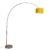 QAZQA Satin – Moderne Staande booglamp – 1 lichts – H 2200 mm – Geel – Woonkamer | Slaapkamer | Keuken