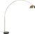 QAZQA xxl – Moderne Booglamp | Vloerlamp | Staande Lamp – 1 lichts – H 2690 mm – Zwart Goud – Woonkamer | Slaapkamer