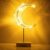 “Ramadan Decoratieve Tafellamp: Warmwitte Maanlamp met Wikkeldraad – Sfeervolle Beddecoratie voor Woonkamer en Slaapkamer”