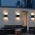 Yar Solar Tuinverlichting – Tuinverlichting op zonne energie – Solar Wandlamp voor buiten – 4 LED lichten – Warm Wit licht – 4 stuks